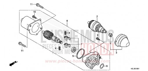 ANLASSER (2) NSC110MPDC de 2012